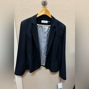 NWT Calvin Klein Women’s Blazer/Jacket. Navy. Lined. Size 16.